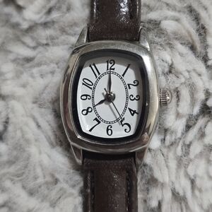 Merona Analog Watch – Brown Buckle Band